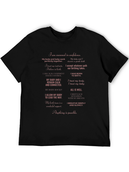 Empowered Birth Affirmations T-Shirt