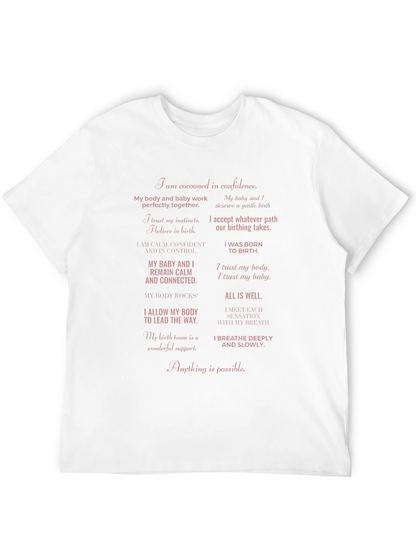 Empowered Birth Affirmations T-Shirt