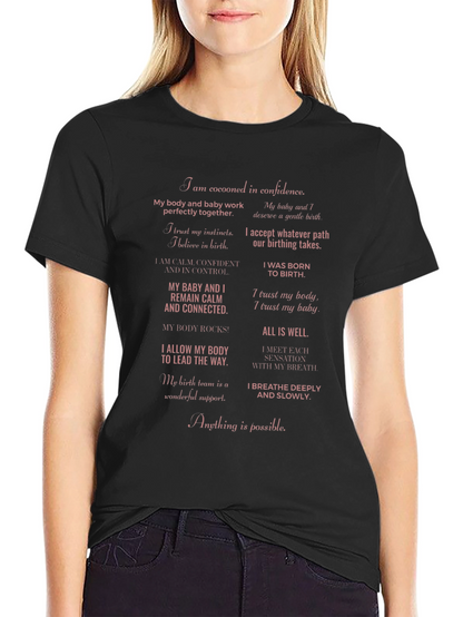 Empowered Birth Affirmations T-Shirt