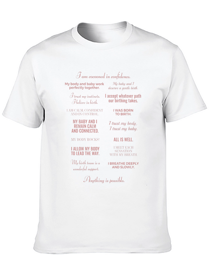 Empowered Birth Affirmations T-Shirt