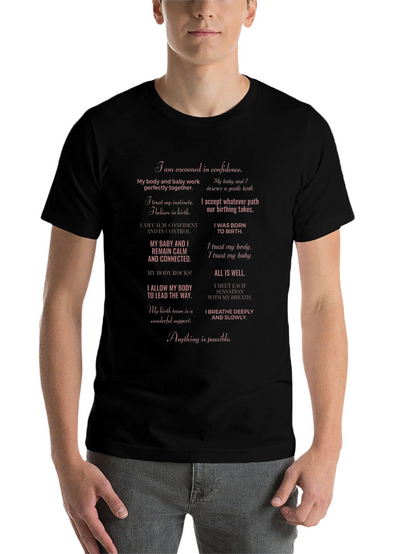 Empowered Birth Affirmations T-Shirt