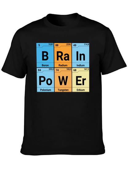 Brain Power Elements Periodic Table T-Shirt