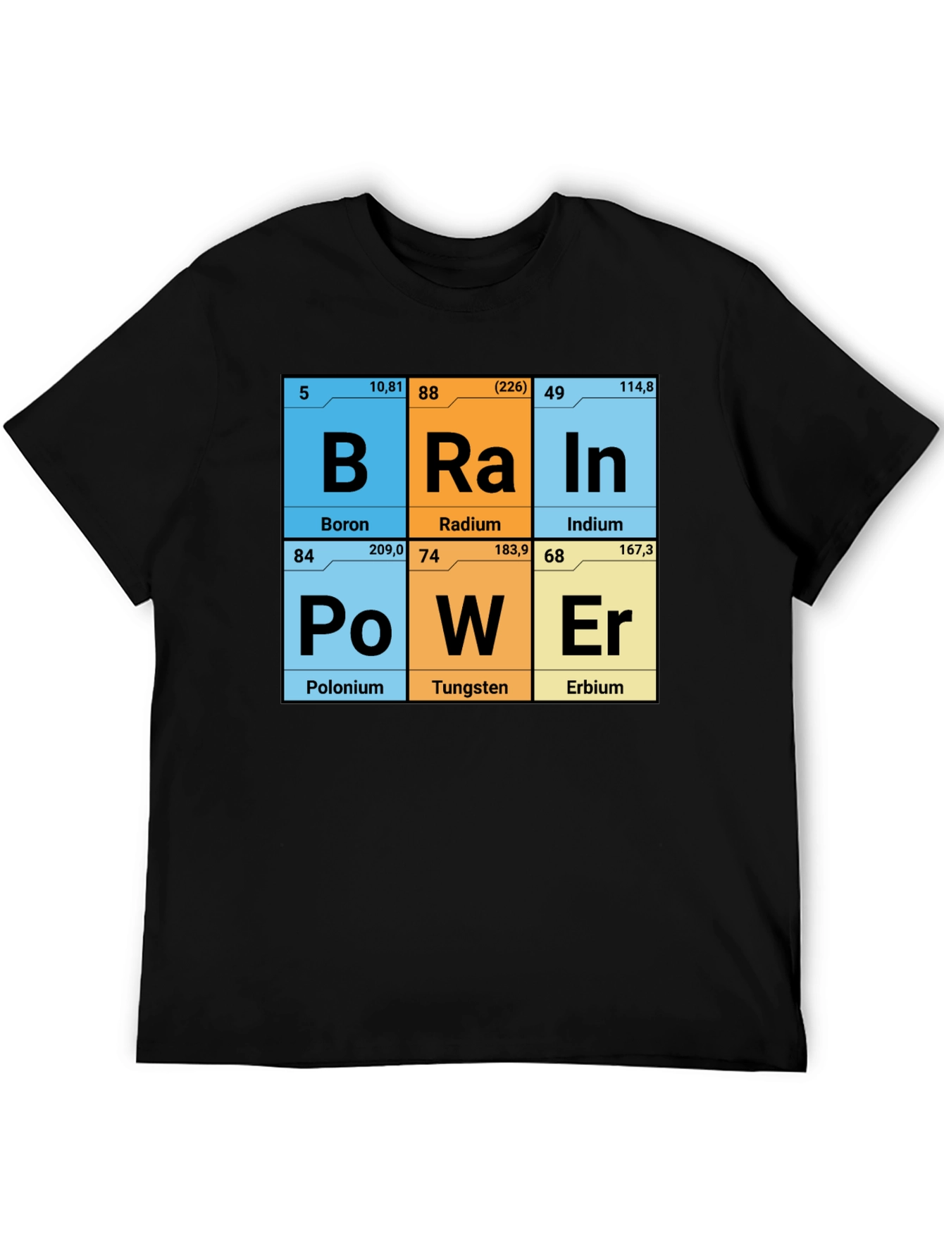 Brain Power Elements Periodic Table T-Shirt