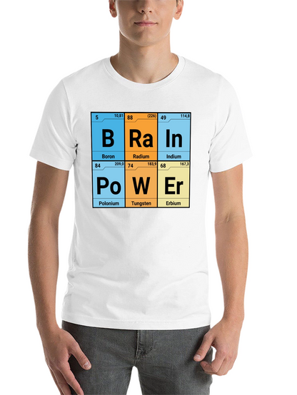 Brain Power Elements Periodic Table T-Shirt