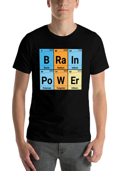 Brain Power Elements Periodic Table T-Shirt