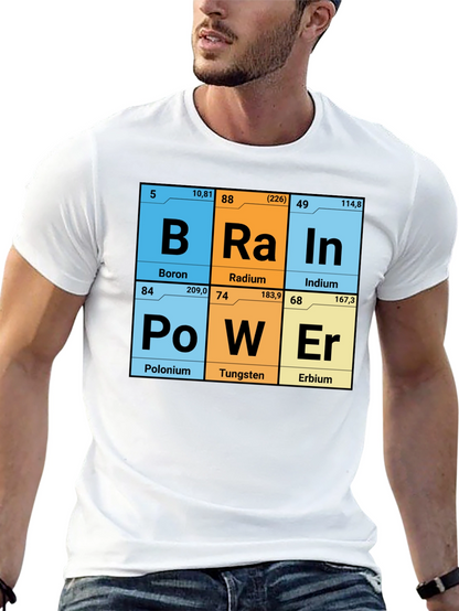 Brain Power Elements Periodic Table T-Shirt