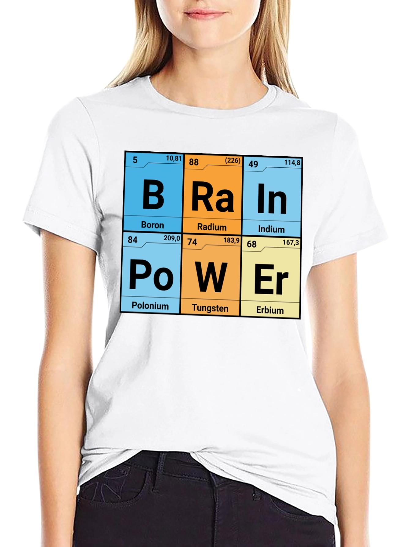 Brain Power Elements Periodic Table T-Shirt