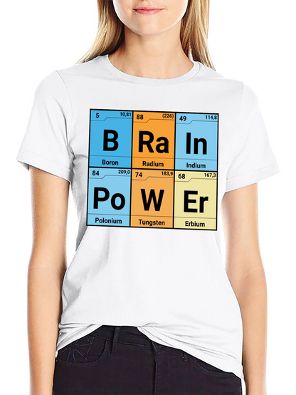 Brain Power Elements Periodic Table T-Shirt
