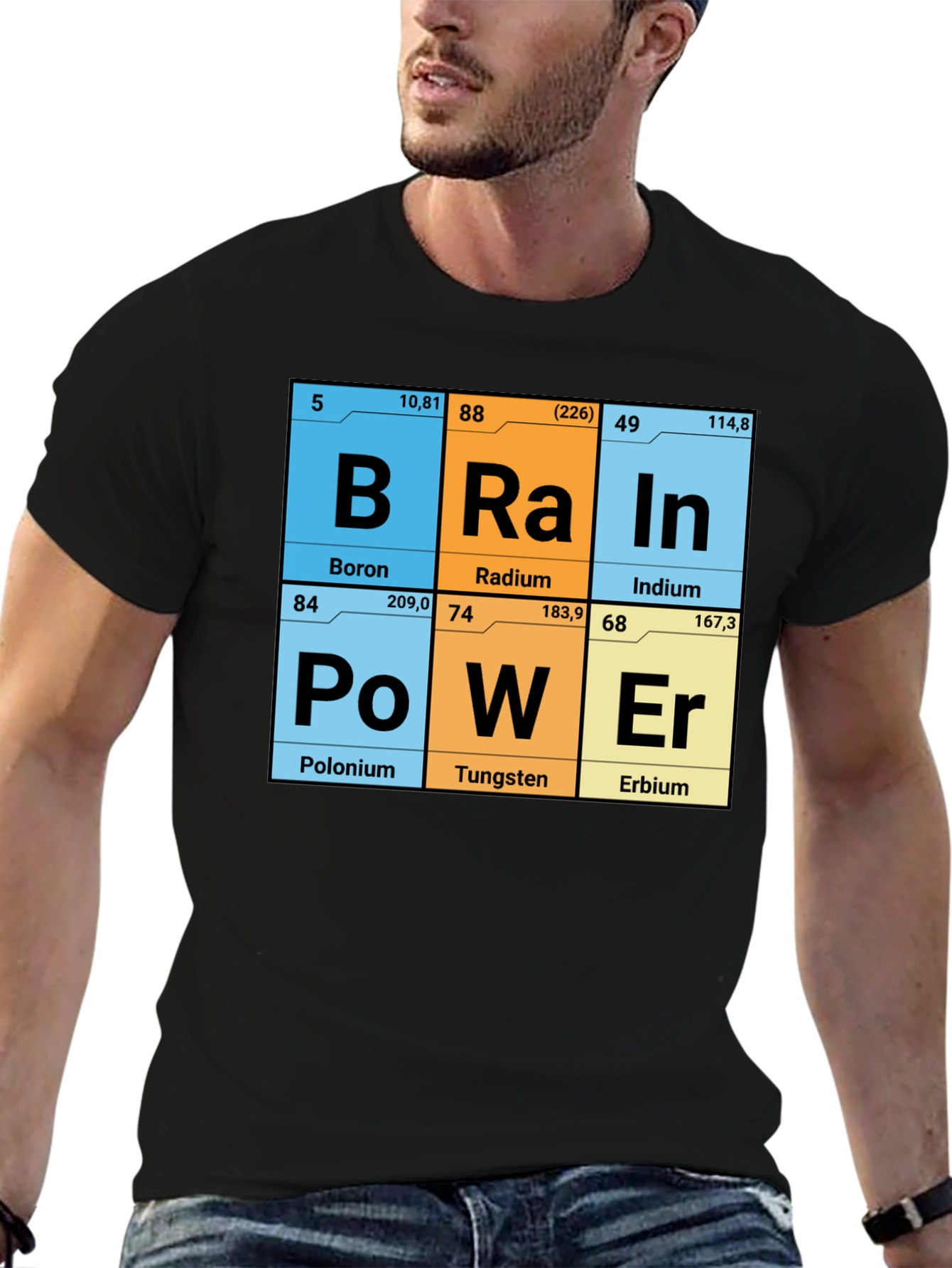 Brain Power Elements Periodic Table T-Shirt