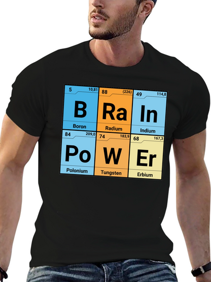 Brain Power Elements Periodic Table T-Shirt