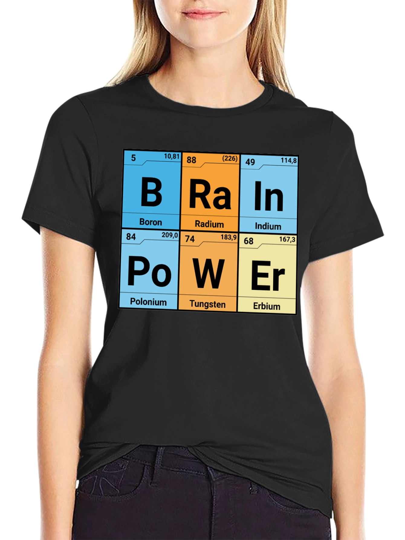 Brain Power Elements Periodic Table T-Shirt