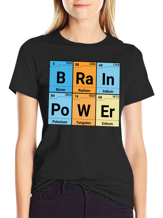 Brain Power Elements Periodic Table T-Shirt