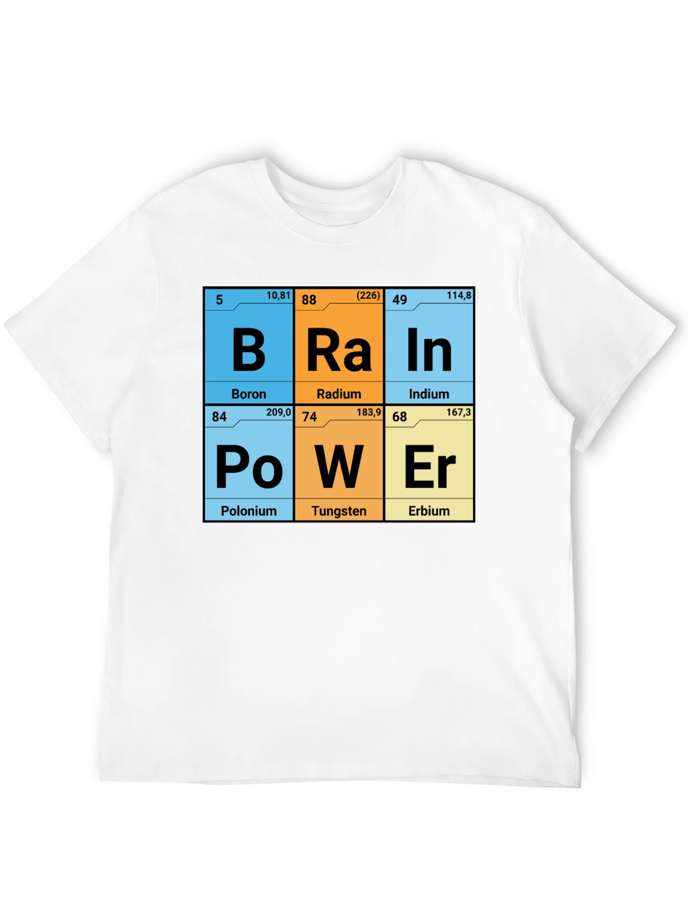 Brain Power Elements Periodic Table T-Shirt