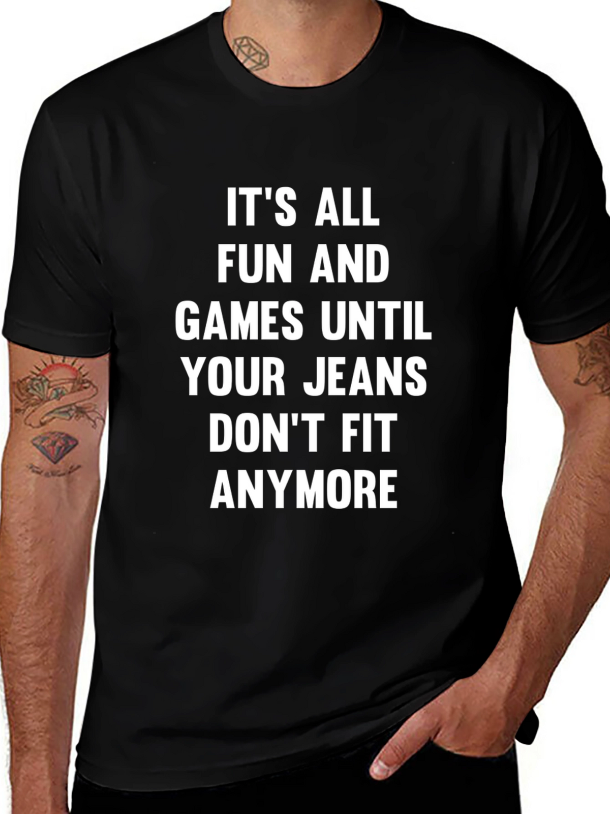 Funny Jeans Dont Fit Graphic T-Shirt