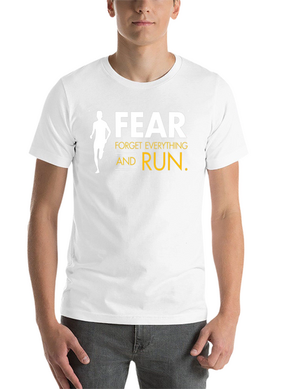 Fear Forget Everything and Run Black T-Shirt