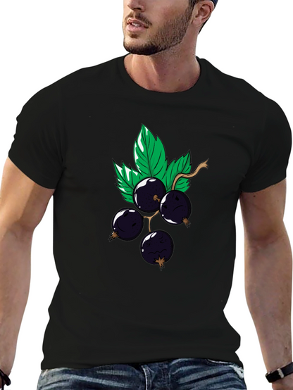 Black Graphic Tee - Currant Cartoon Design