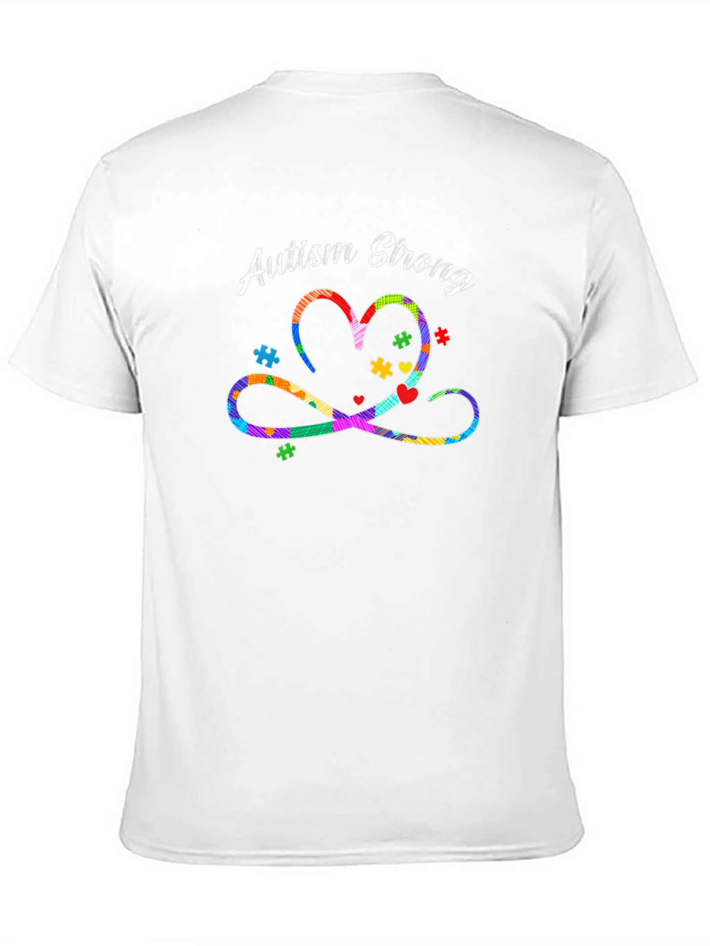 Autism Strong Heart Graphic T-Shirt