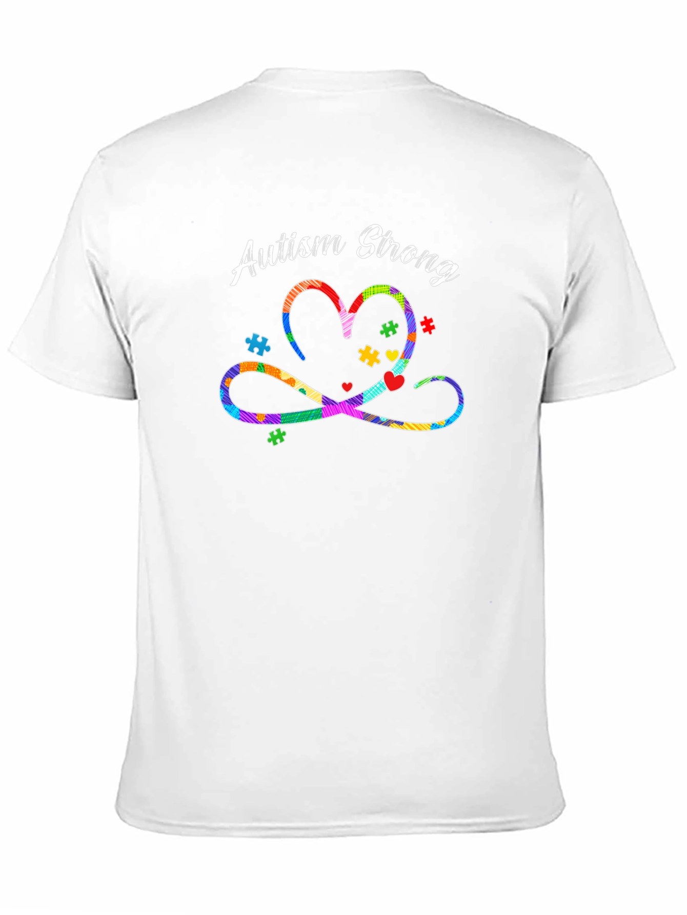 Autism Strong Heart Graphic T-Shirt