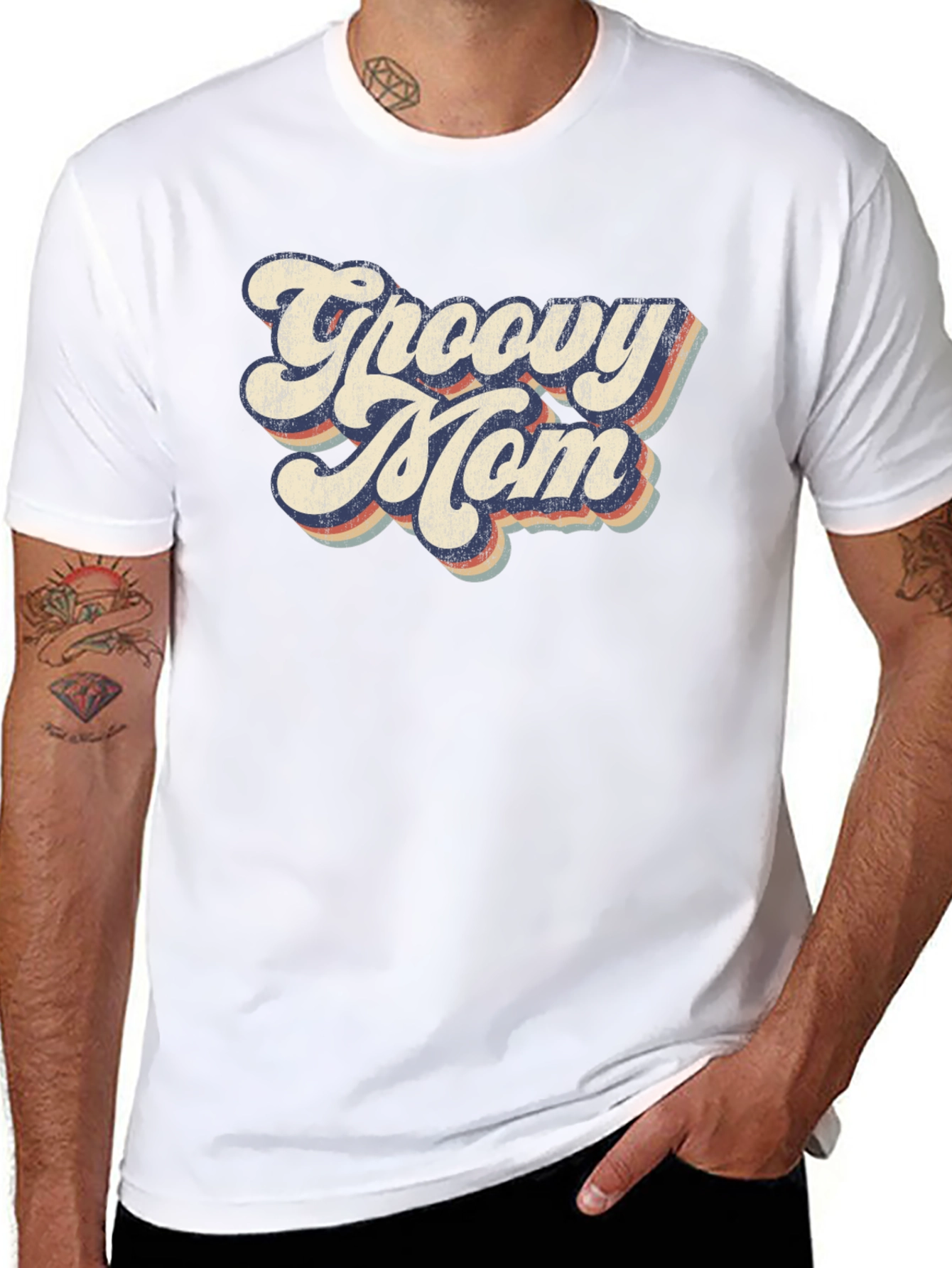 Groovy Mom T-Shirt - Retro Style