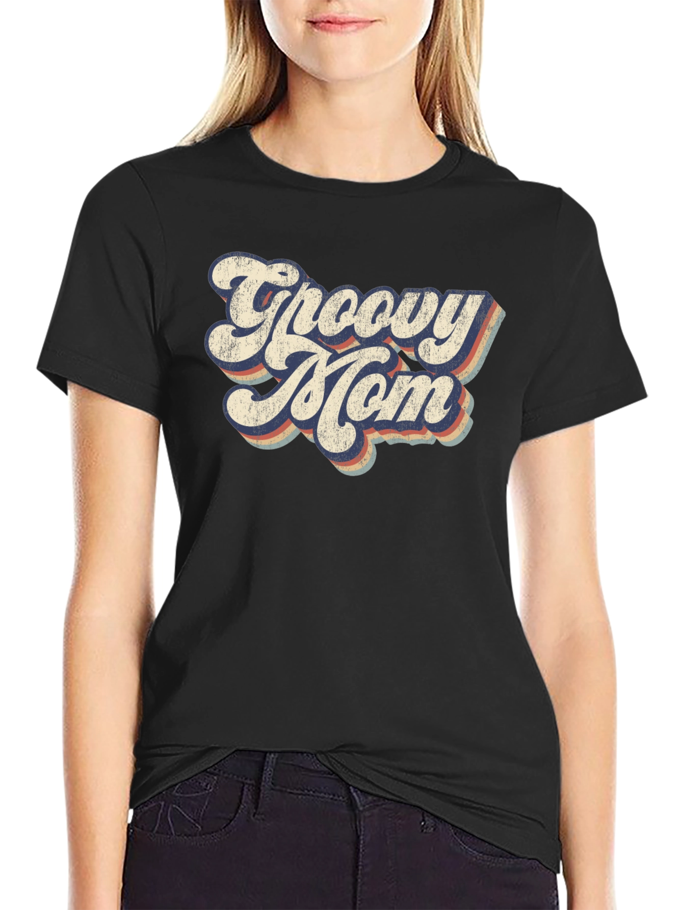 Groovy Mom T-Shirt - Retro Style