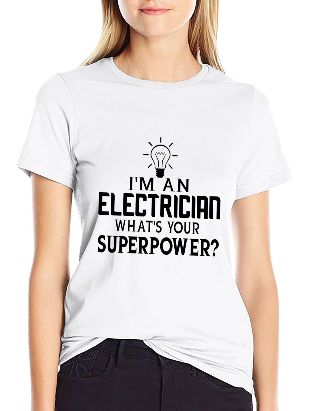 Electrician Superpower T-Shirt Funny Gift Idea