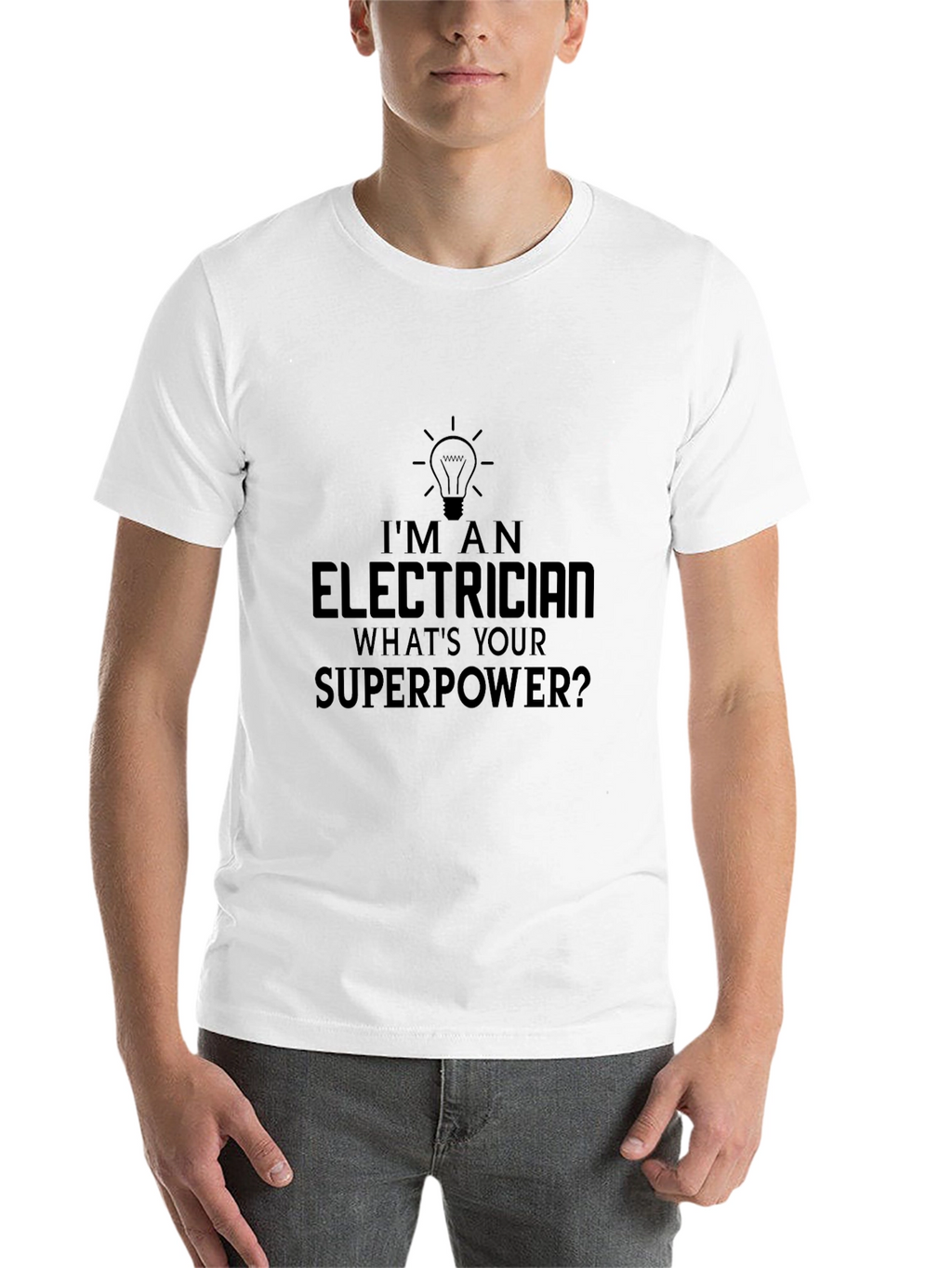 Electrician Superpower T-Shirt Funny Gift Idea