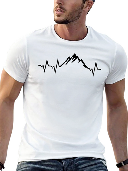 Mountain Heartbeat T-Shirt - Black