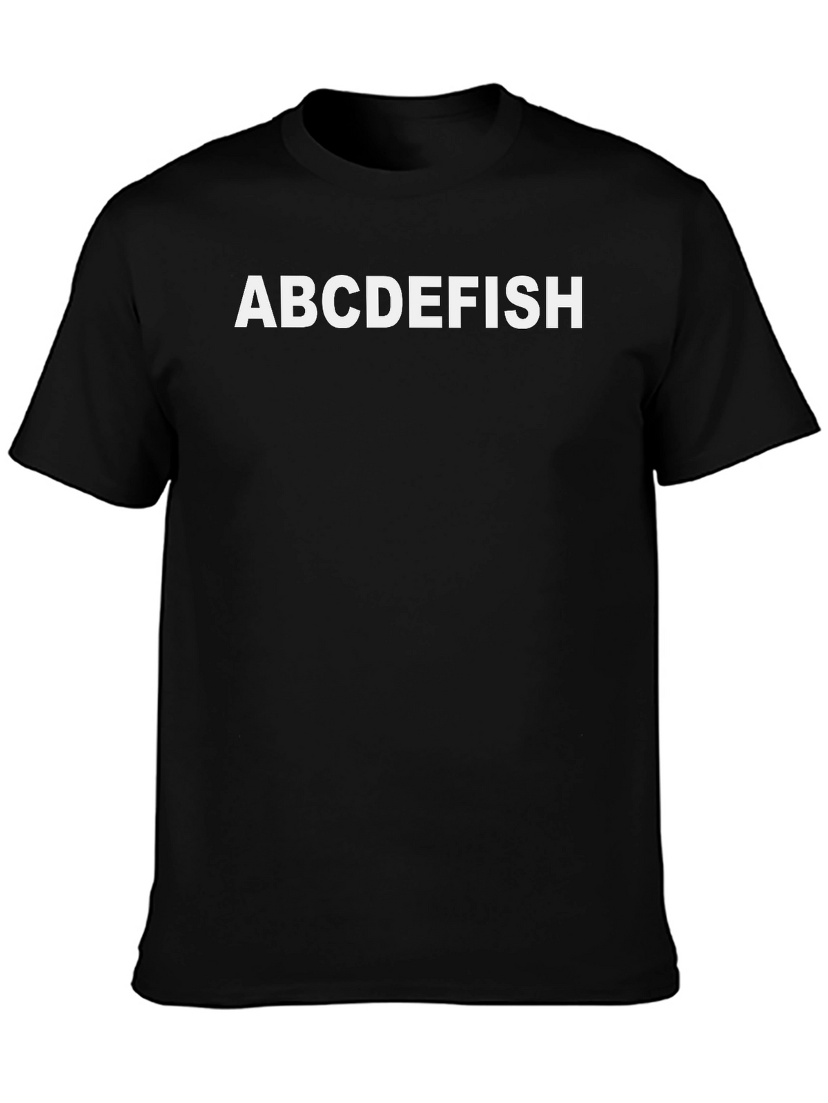 ABCDEFISH Graphic T-Shirt - Black