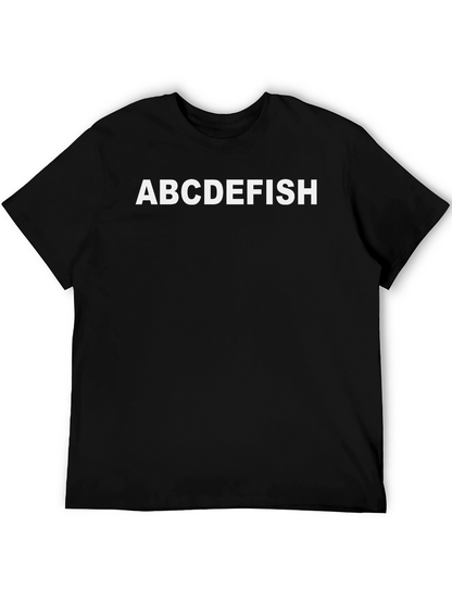 ABCDEFISH Graphic T-Shirt - Black