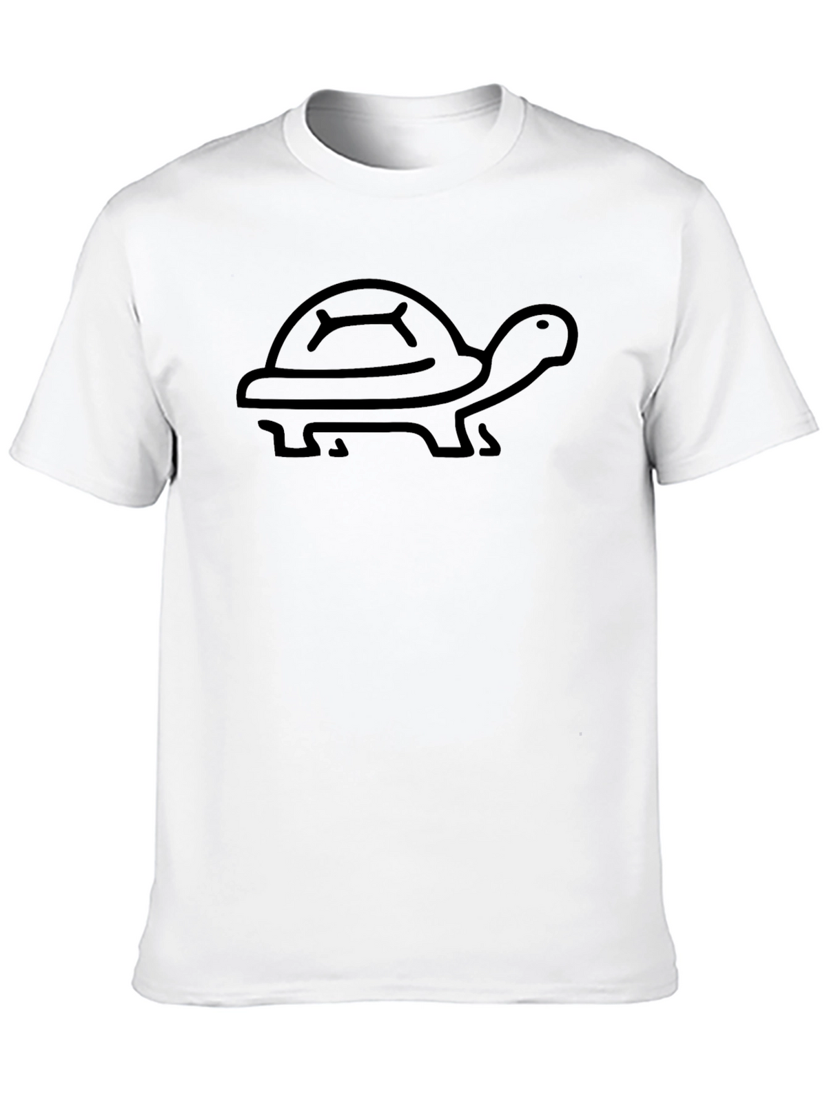 Turtle Graphic Tee - Black Cotton T-Shirt
