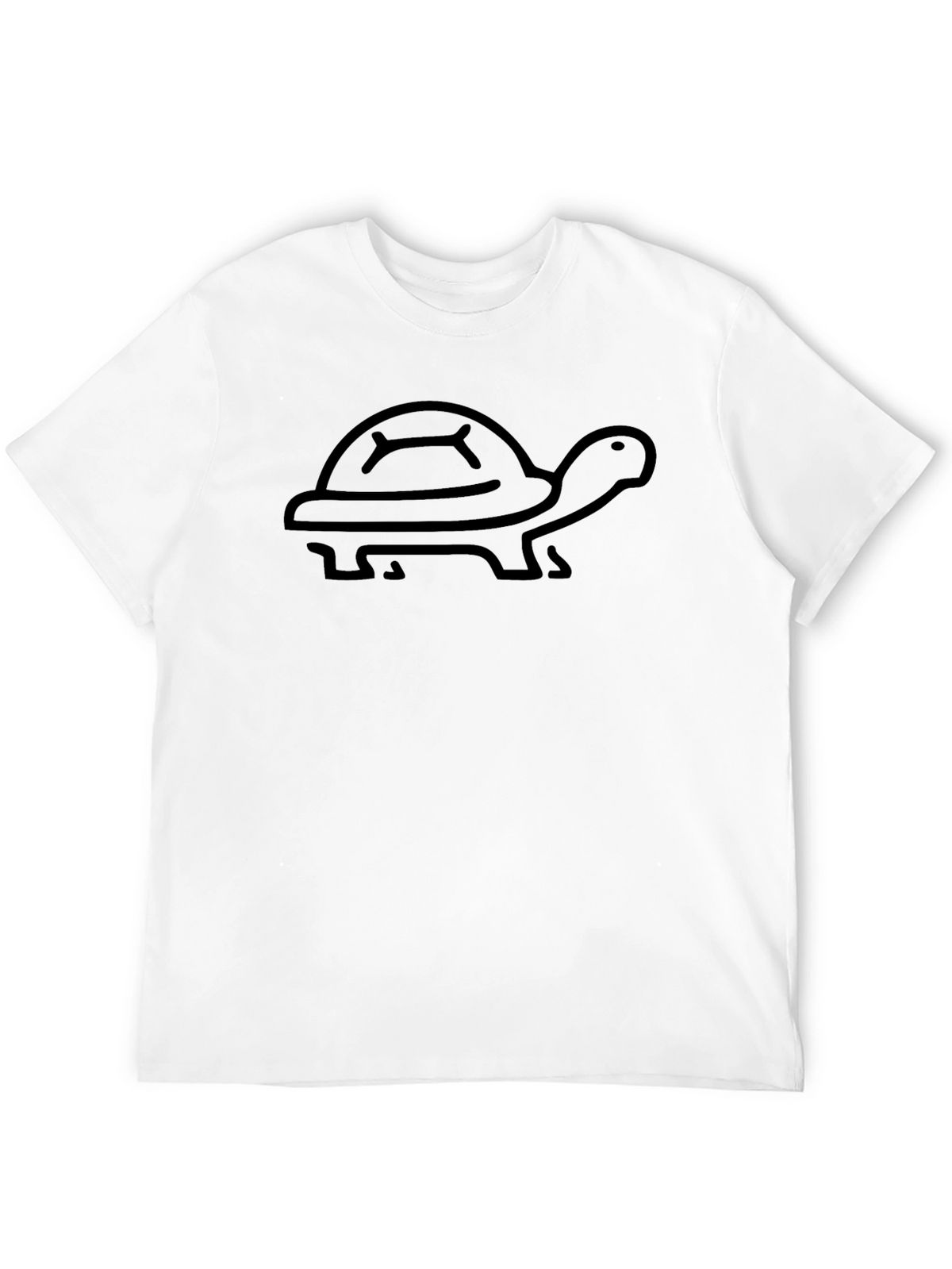 Turtle Graphic Tee - Black Cotton T-Shirt