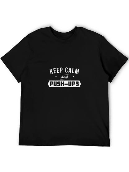 Keep Calm and Push-Ups Graphic Tee