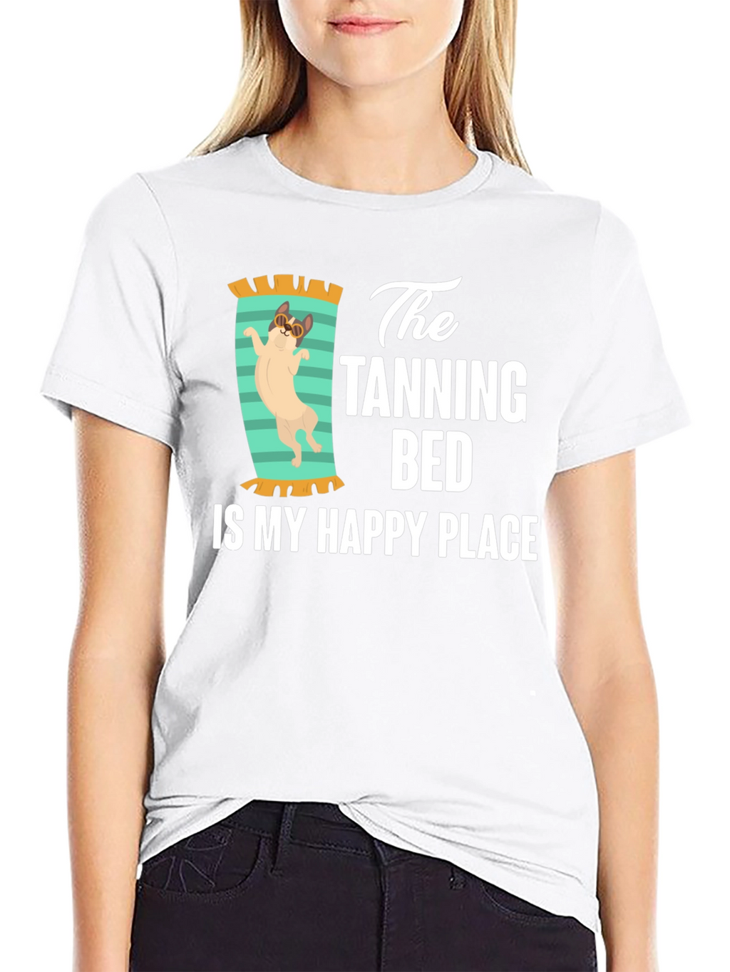 Tanning Bed Happy Place T-Shirt