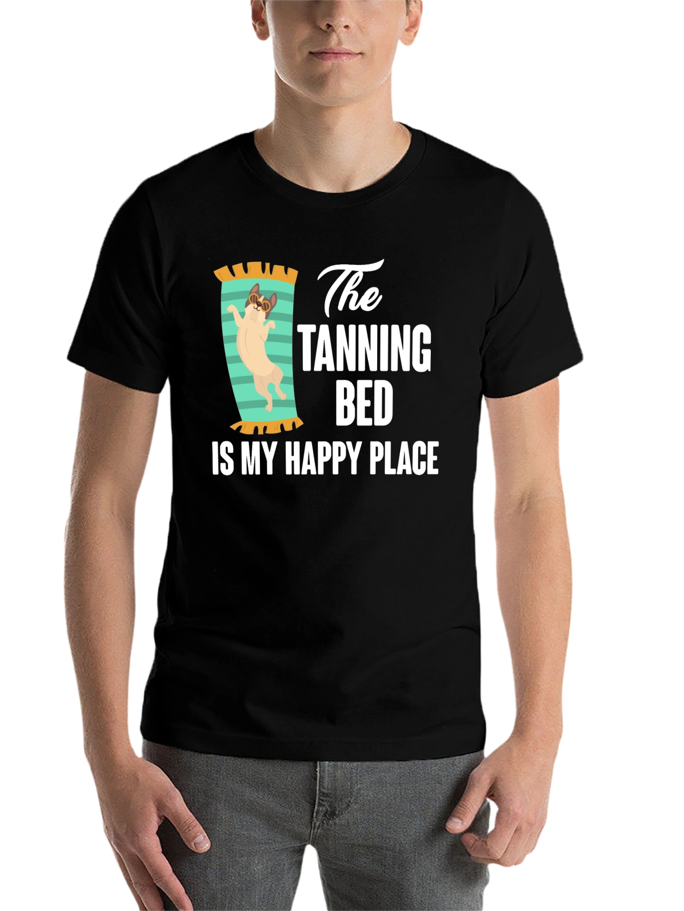 Tanning Bed Happy Place T-Shirt
