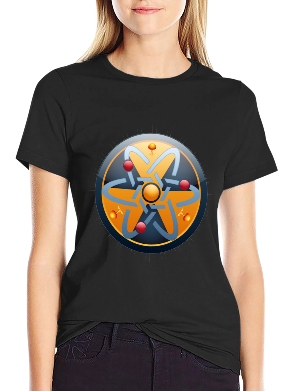 Atom Design Black T-Shirt