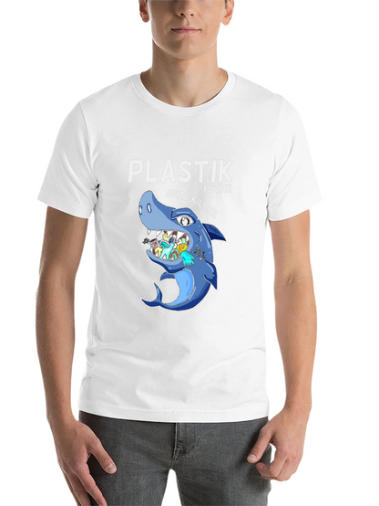 Plastic Killer Shark Graphic T-Shirt