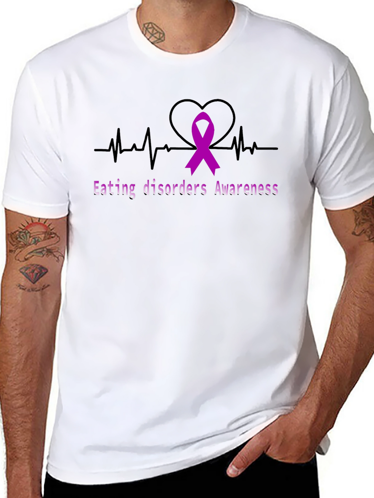 Eating Disorder Awareness Ribbon T-Shirt