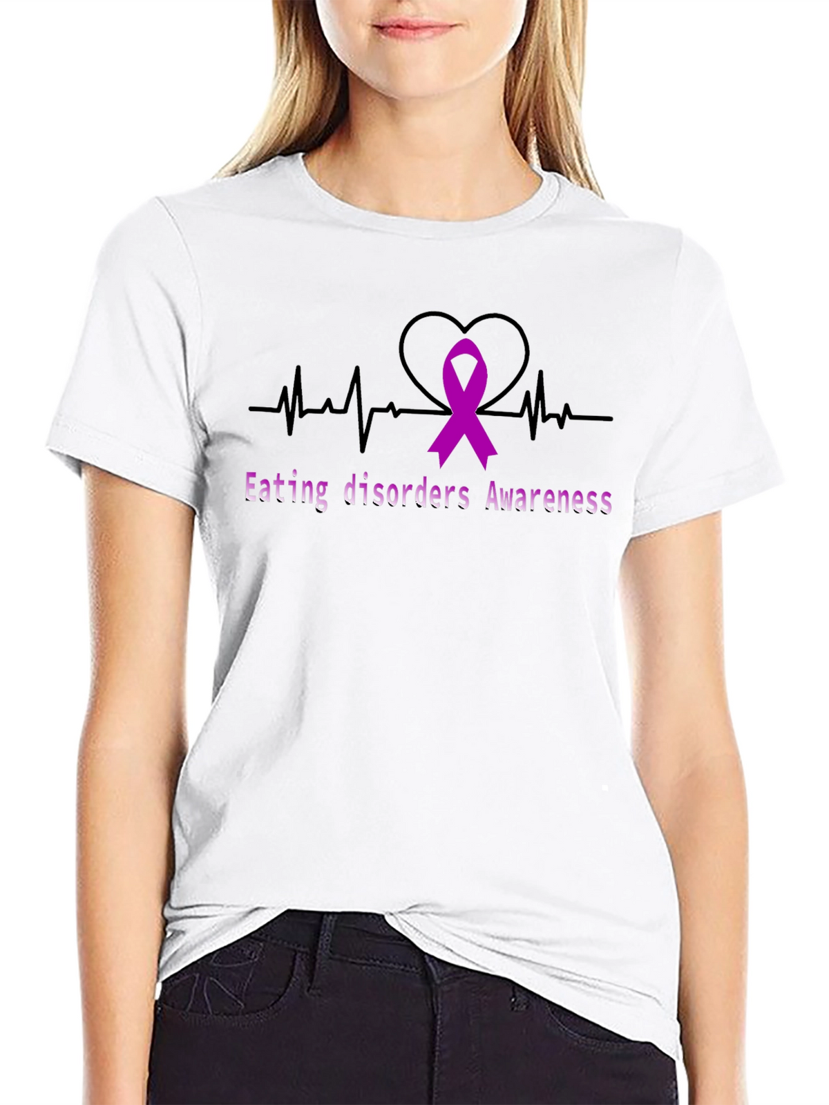 Eating Disorder Awareness Ribbon T-Shirt
