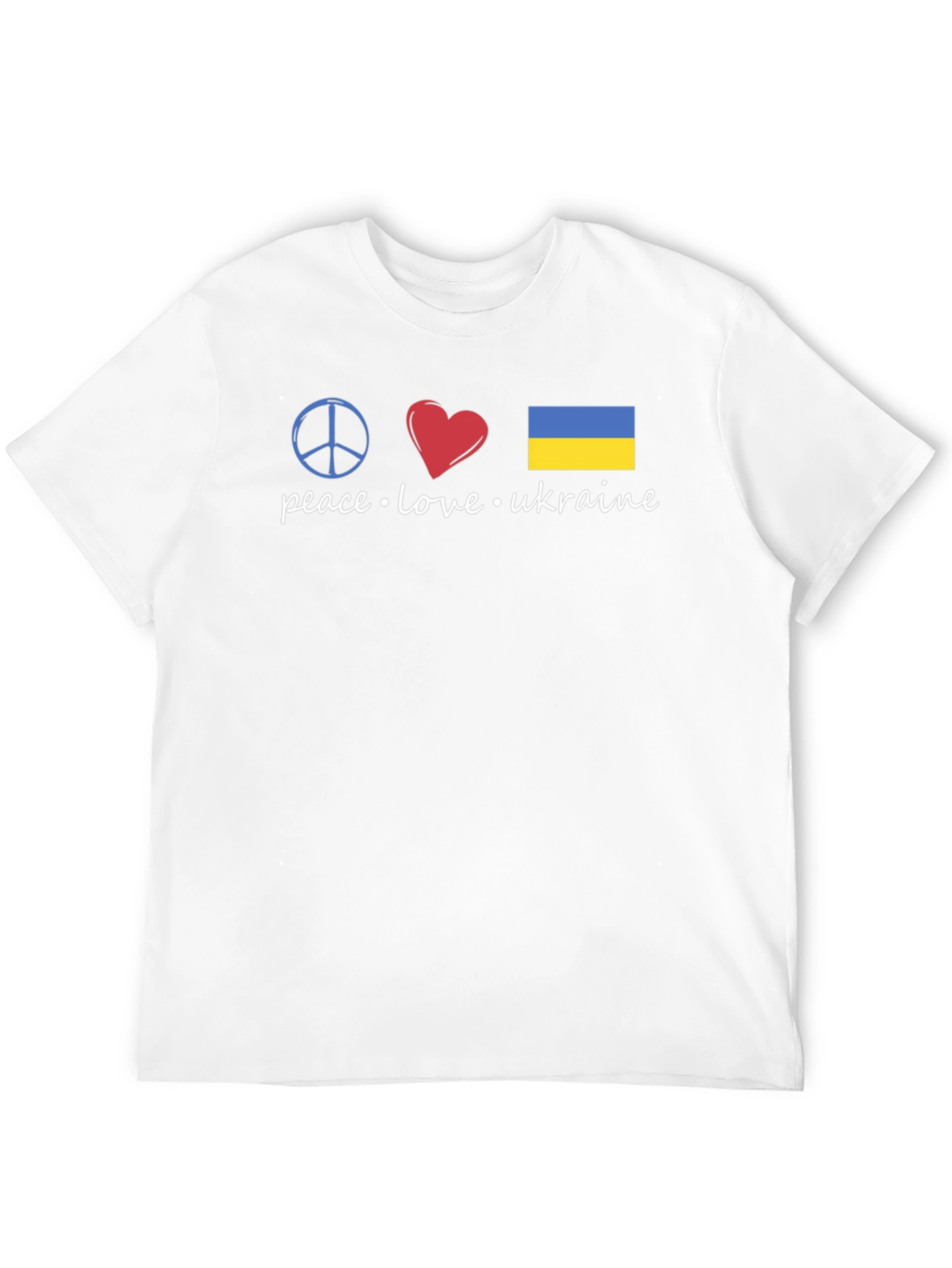 Peace Love Ukraine Graphic T-Shirt
