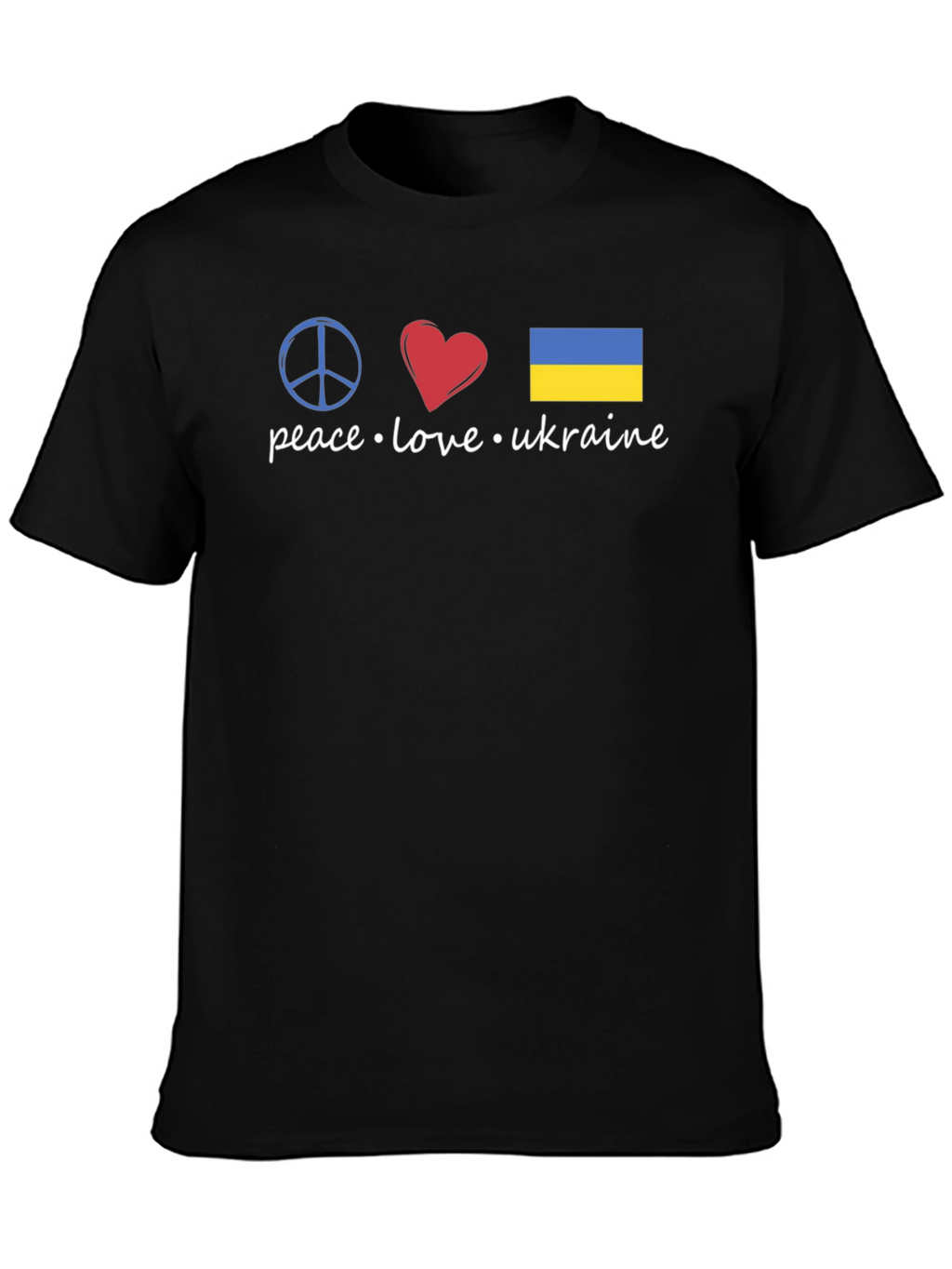 Peace Love Ukraine Graphic T-Shirt