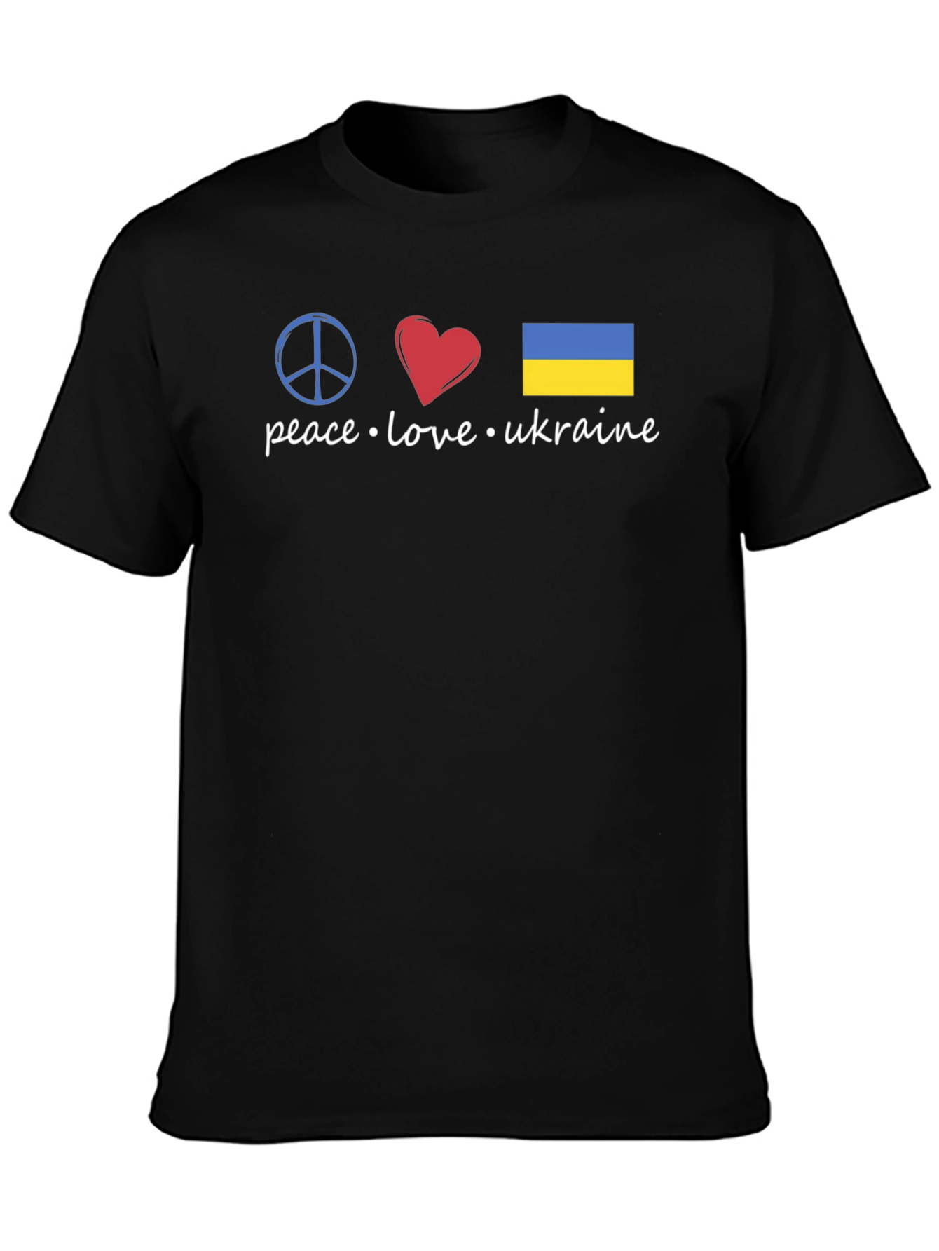 Peace Love Ukraine Graphic T-Shirt