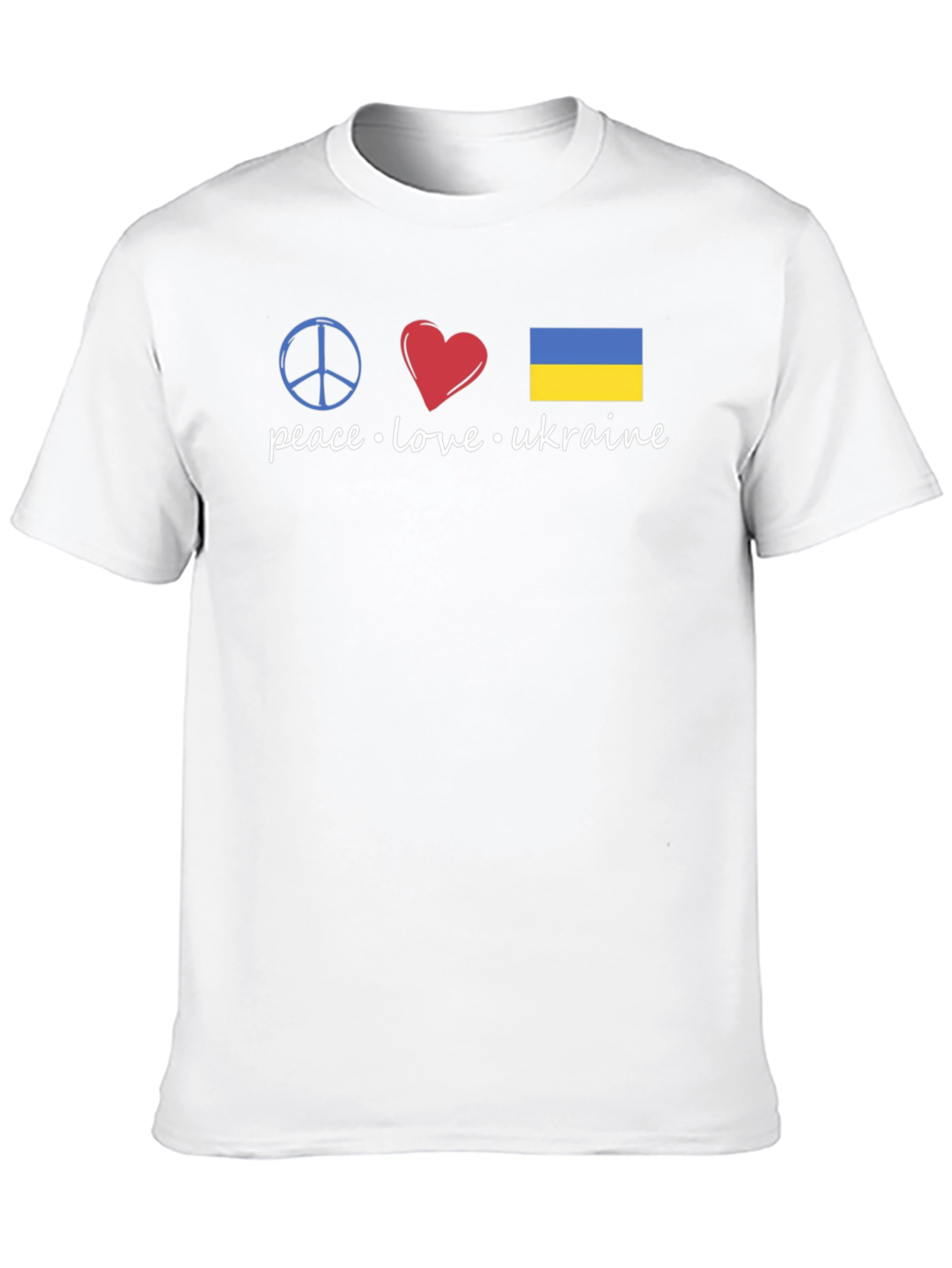 Peace Love Ukraine Graphic T-Shirt
