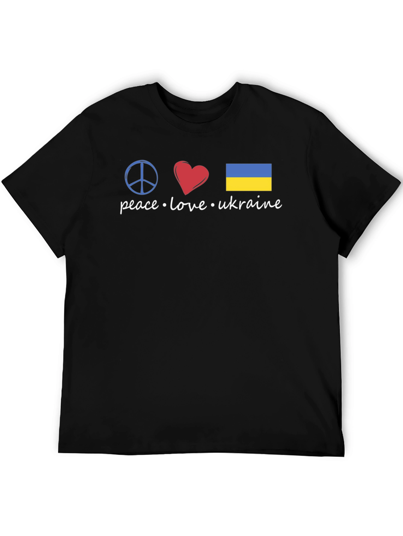 Peace Love Ukraine Graphic T-Shirt