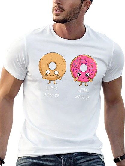 Funny Donut Makeup T-Shirt