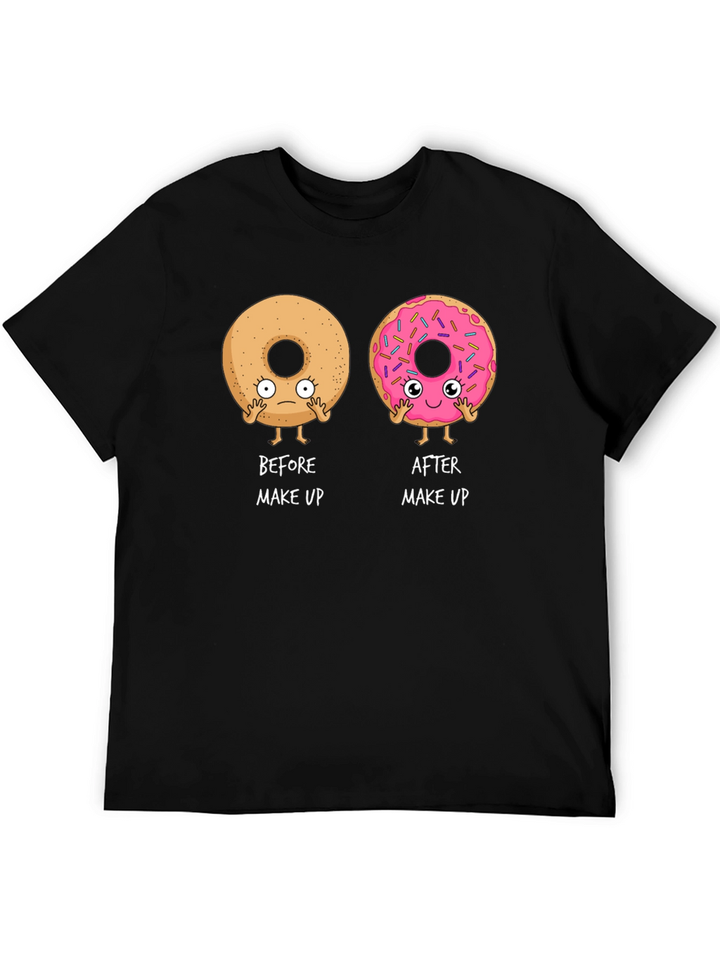 Funny Donut Makeup T-Shirt