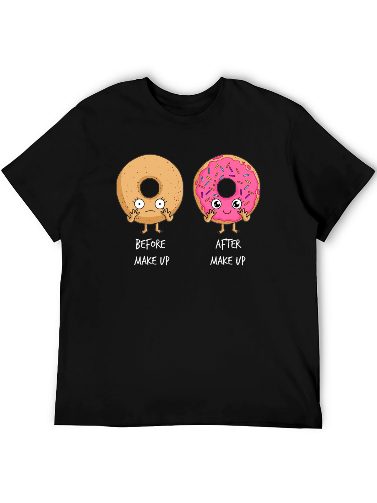 Funny Donut Makeup T-Shirt
