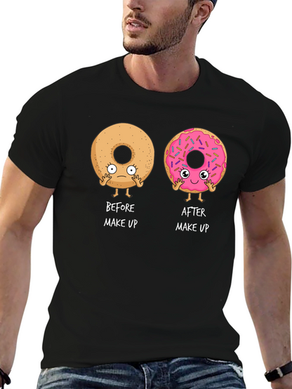 Funny Donut Makeup T-Shirt