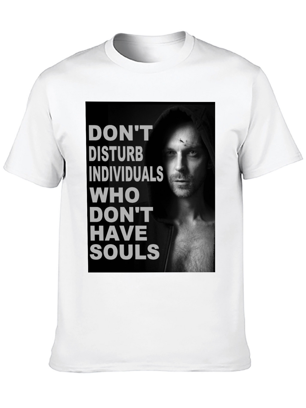 Dont Disturb Souls Graphic Tee - Black Cotton T-Shirt