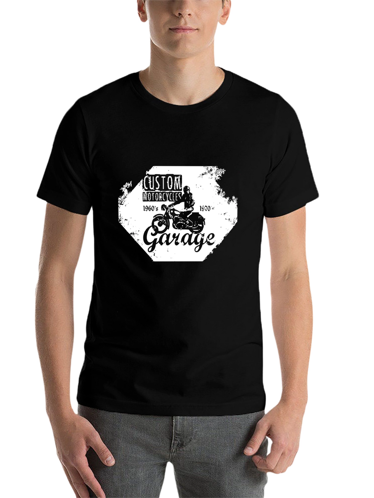 Custom Motorcycle Garage T-Shirt