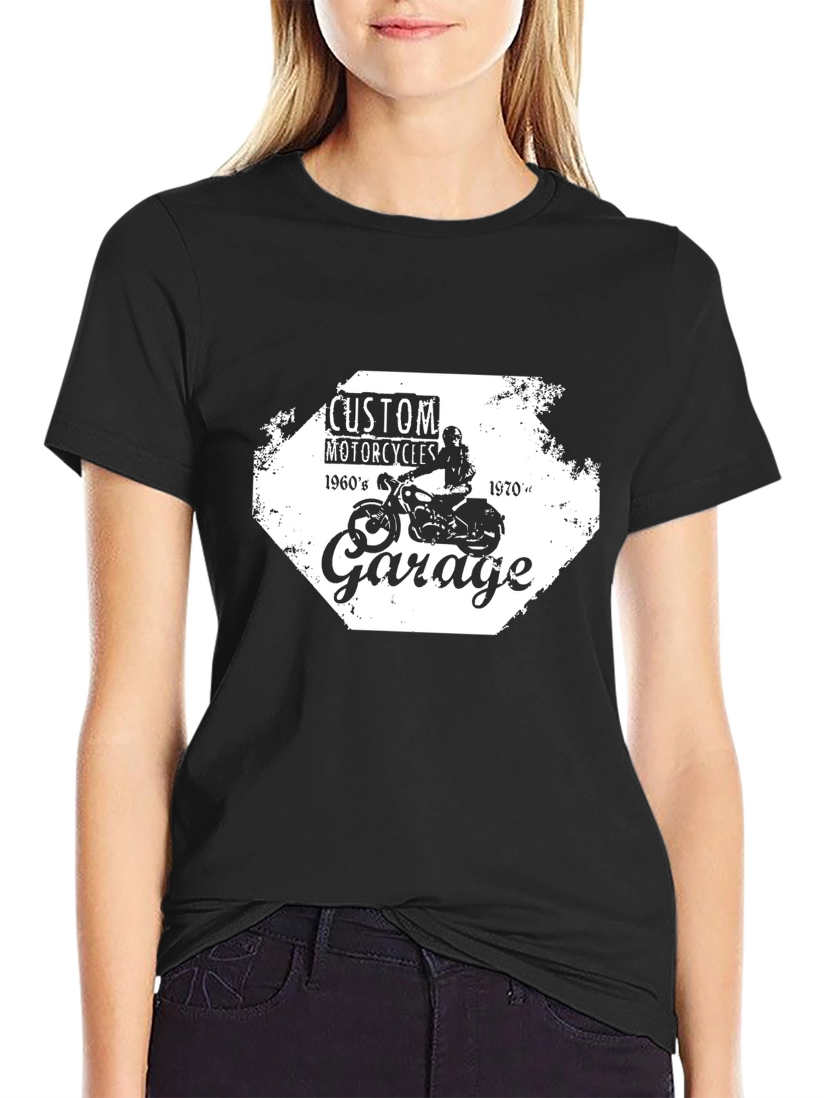 Custom Motorcycle Garage T-Shirt